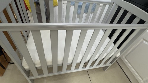 Grey cot bed nested sorrento - bed,