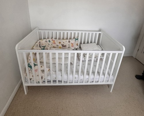 Cot bed and matress - bed, little
