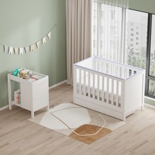 Baby Cot Bed Height-adjustable