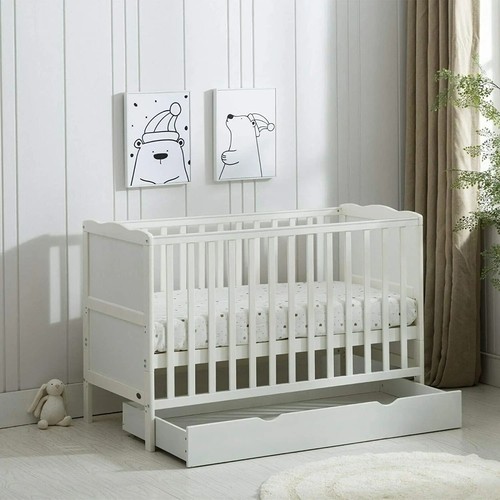 Wooden baby cot bed - baby, with