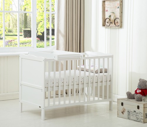 Mcc wooden baby cot - baby, bed