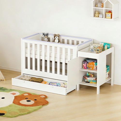 Wooden baby cot bed - baby,